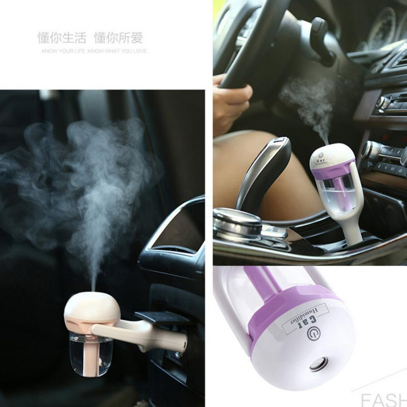Kebidumei 1 件車載蒸汽空氣加濕器香薰機霧化器迷你空氣淨化器香薰精油擴散器噴霧器