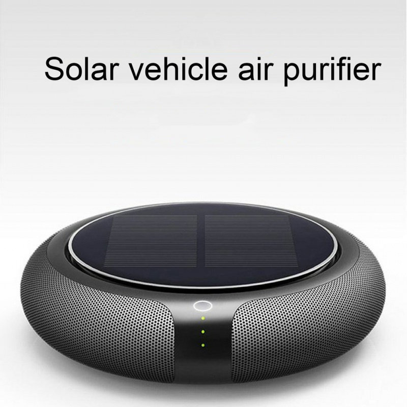 熱太陽能車載淨化器過濾器太陽能電池板車載淨化器清潔器汽車負離子汽車空氣淨化器汽車電器