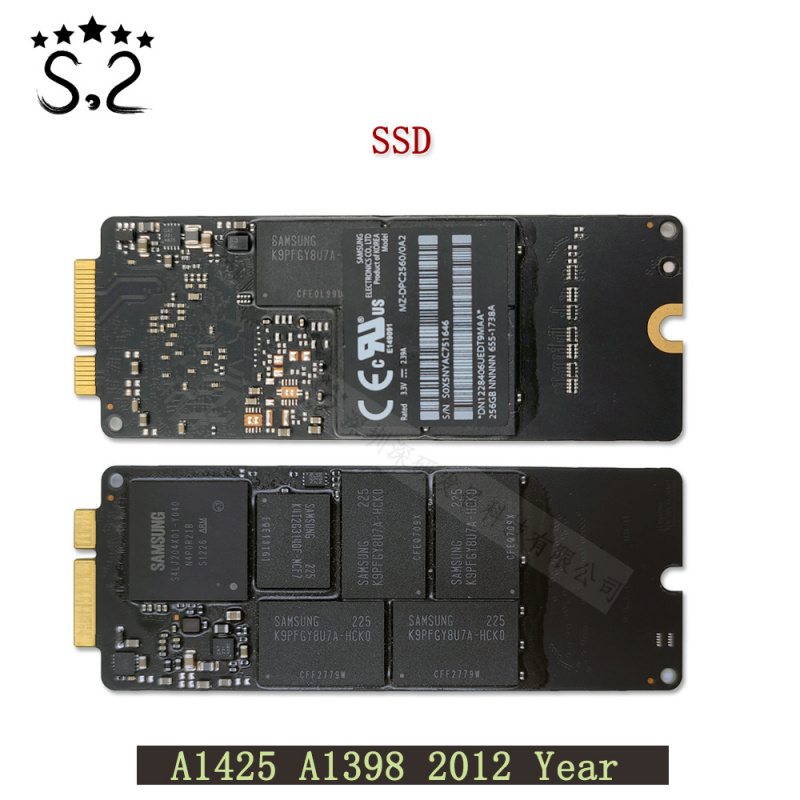 筆記本電腦原裝 A1425 A1398 SSD 固態硬盤 適用於 Macbook Pro Retina 13.3  15.4  128GB 256GB 512GB 2012 年