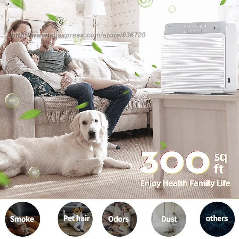 家用空氣淨化器，帶有香薰擴散器的壁掛式空氣過濾器，可捕獲 99.7% 的過敏、花粉、煙霧、灰塵、寵物皮屑