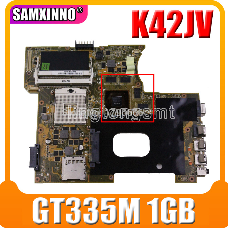 筆記本電腦K42J 主板 GT325M HD5730 HD6370 GPU 適用於華碩 K42JV K42JP K42JA X42J A42J K42J A40J 筆記本電腦主板主板