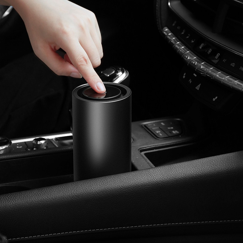 汽車空氣清新劑甲醛淨化器空氣淨化器擴散器香薰汽車排氣口異味吸收離子USB迷你空氣淨化器