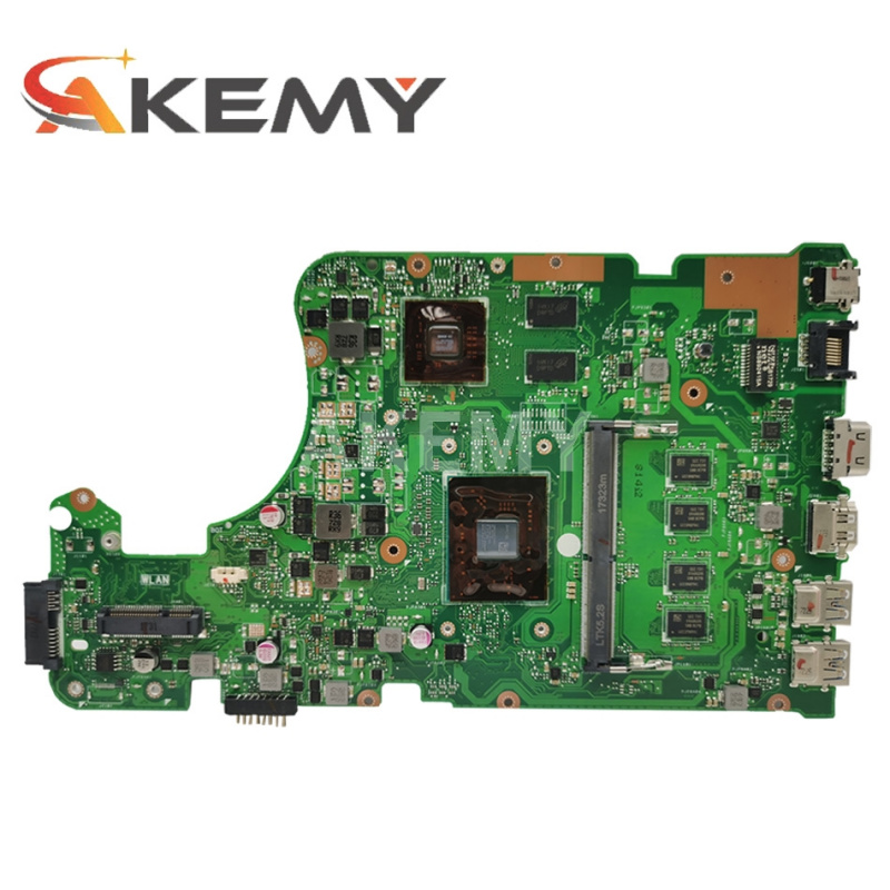 筆記本電腦全新 AKEMY X555QG 筆記本電腦主板 適用​​於華碩 X555Q X555B X555BP K555B A555B K555Q 原裝主板 4GB-RAM A6-9210-CPU R5-M420