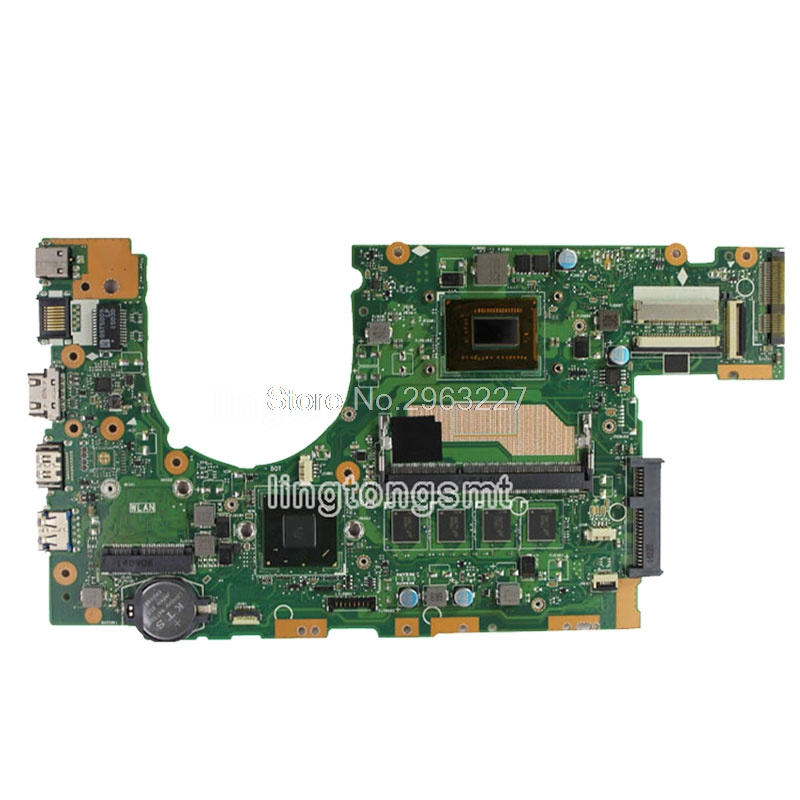 筆記本電腦S400CA Laptop Motherboard for ASUS S400C S500C S400 S500 S400CA S500CA Notebook Mainboard 1007U 2117U I3 I5 I7 CPU 4GB RAM