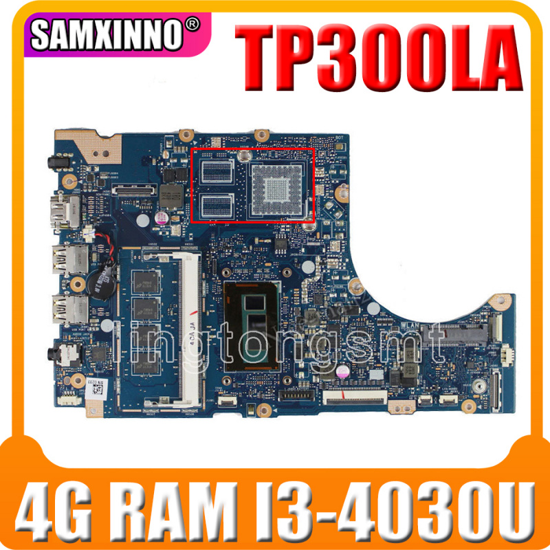 筆記本電腦TP300LA 筆記本主板 I3-4th I5-4th I7-4th Gen 4G RAM 適用於華碩 TP300 TP300L TP300LA Q302L Q302LA 筆記本電腦主板