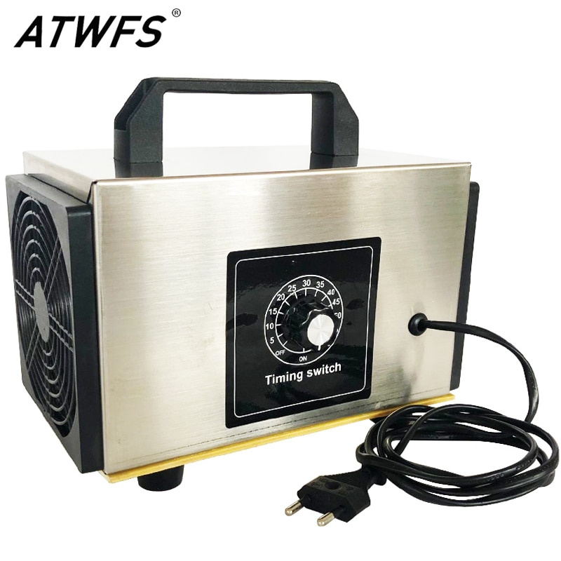 ATWFS 臭氧發生器 220V 60G 48G 臭氧發生器空氣淨化器開關定時便攜式臭氧發生器 O3 家用清潔器