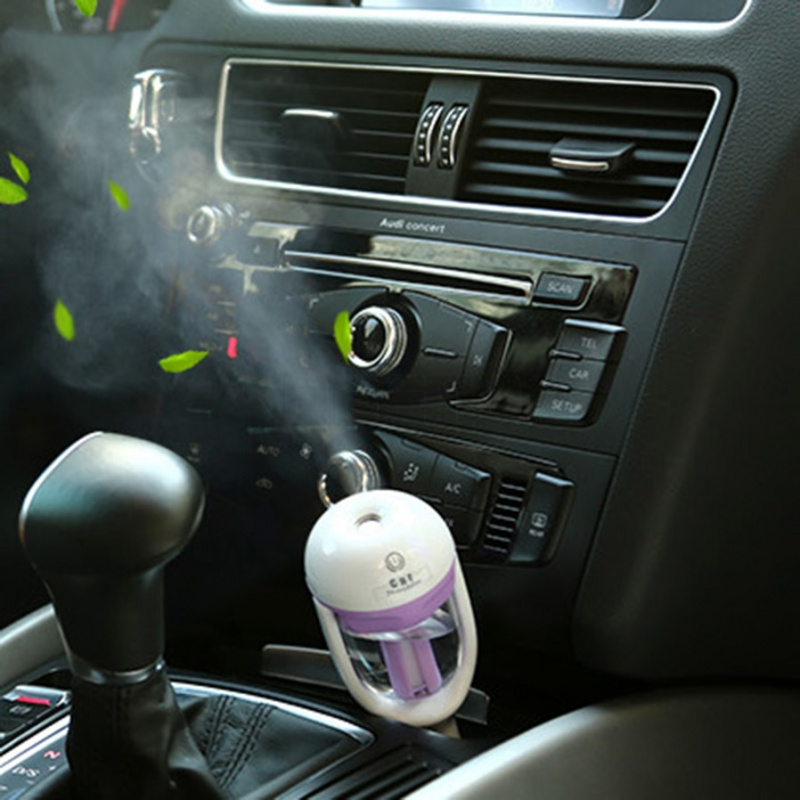 12V汽車蒸汽空氣加濕器香薰機迷你空氣淨化器香薰精油擴散器噴霧器汽車噴霧器