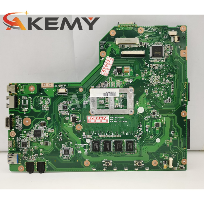 筆記本電腦Akemy K54C REV 2.1 筆記本電腦主板適用於華碩 K54C X54C K54L 主板 PGA989 帶 HM65 DDR3 4G-RAM