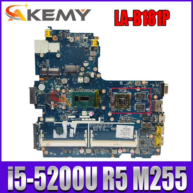 筆記本電腦適用於HP ProBook 440 G2 450 G2 470 G2筆記本電腦主板I5-5200U CPU R5 M255 GPU LA-B181P主板
