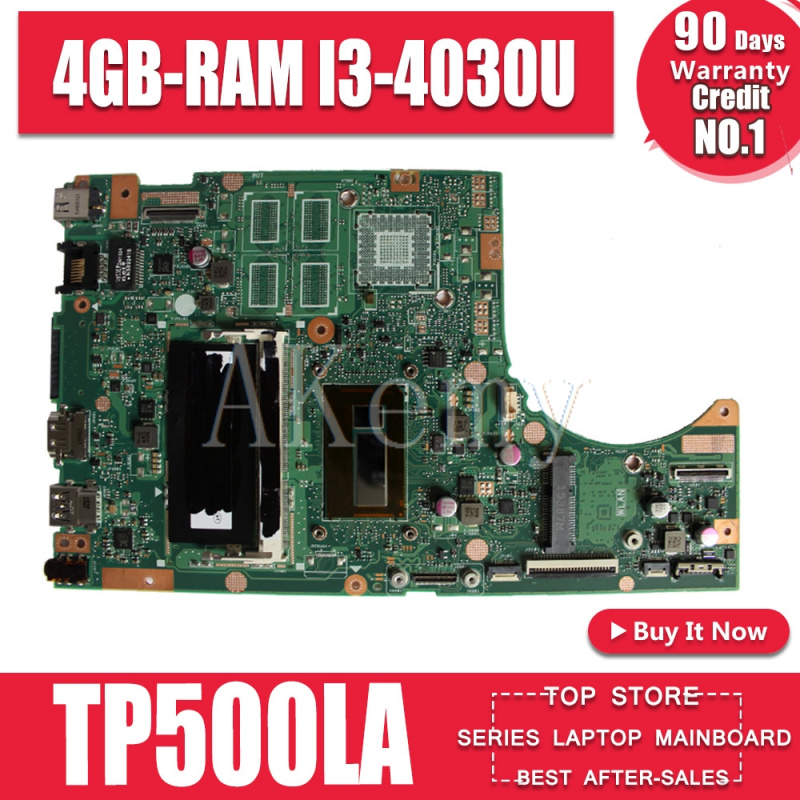 筆記本電腦全新SAMXINNO TP500LN TP500LA GM筆記本電腦主板適用於華碩TP500LA TP5​​00LD TP500L原裝主板4GB-RAM I3-4030U LVDS EDP