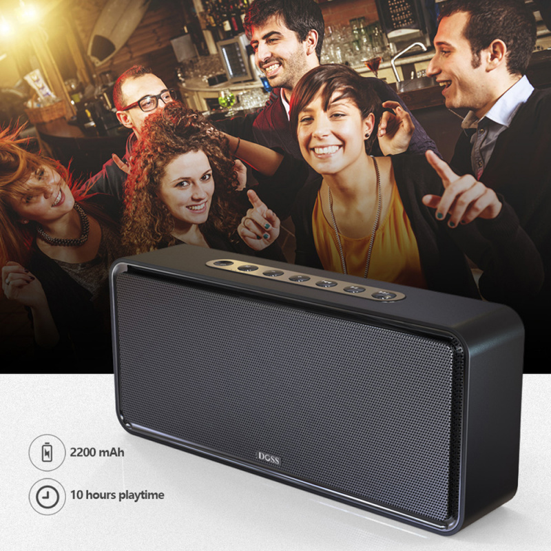 DOSS SoundBox XL便攜式音箱藍牙音箱無線雙驅動3D立體聲低音低音炮家用擴音器音樂盒
