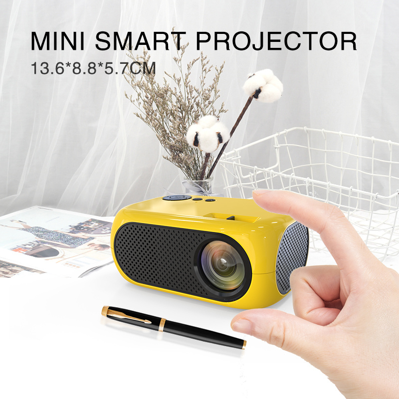 投影機Salange M24 Mini Projector LED Portable Beamer Compatible with HDMI USB TF Card 640 480P Support 108