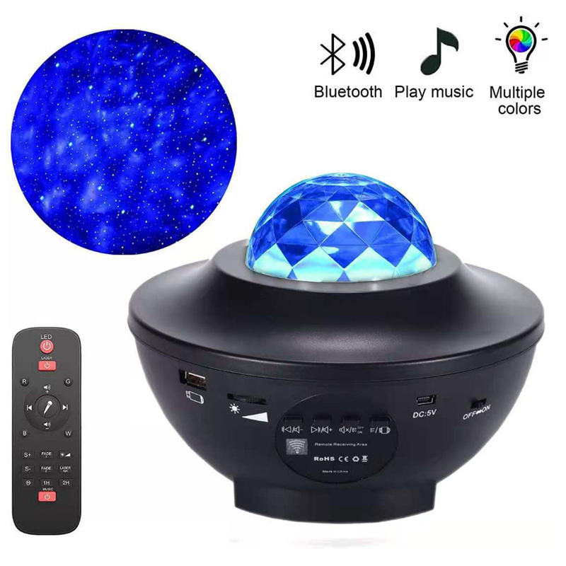 投影機LED Starry Sky Projector Music Bluetooth USB Fairy lights Rotate Star Galaxy Light Projector Lamp Led night