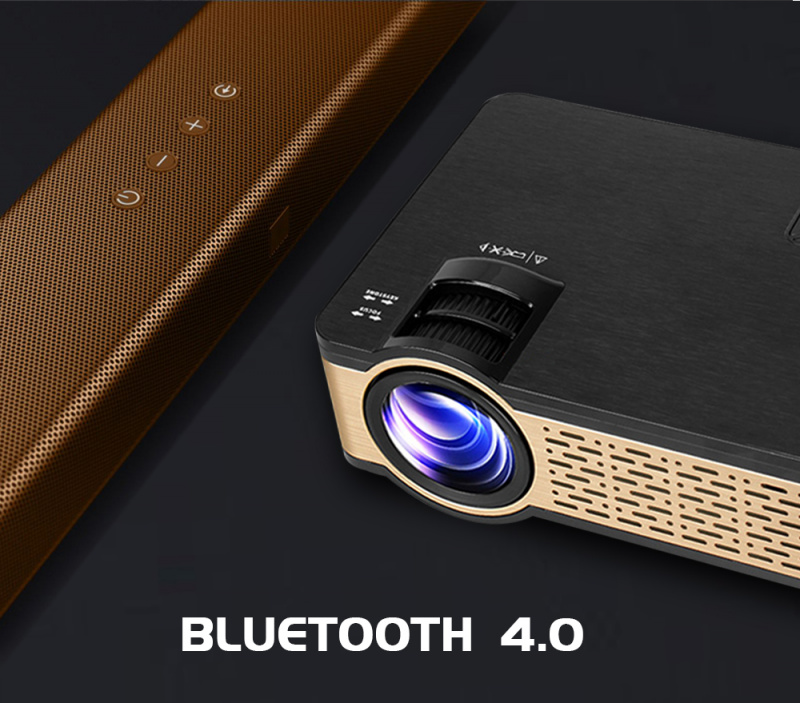 投影機ALSTON W5 高清投影儀 4000 流明 Android WIFI 藍牙便攜式投影儀支持 1080p HDMI 兼容 USB VGA AV 帶禮物