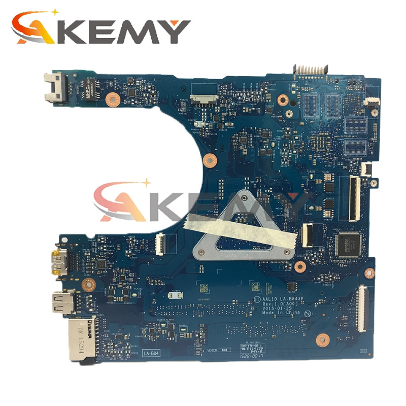 筆記本電腦Akemy CN-03FKYV 3FKYV FOR Dell Vostro 3458 3558 Laptop Motherboard AAL10 LA-B843P SR215 3205U CPU VGA port Mainboard 100%tested
