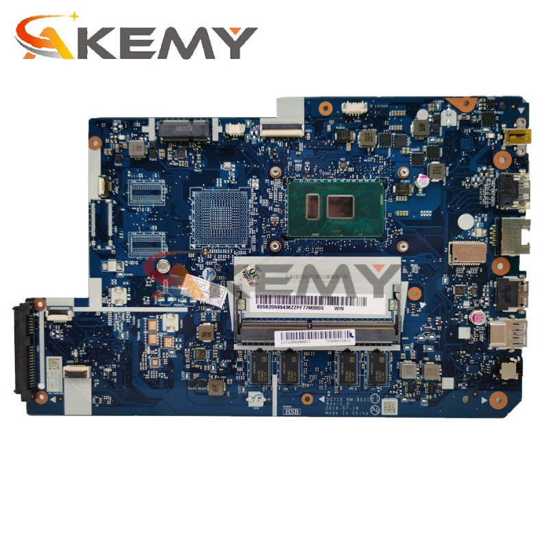 筆記本電腦DG710 NM-B031 Main board For lenovo ideapad 110-17ikb 17.3 Inch laptop motherboard 4415U 4GB RAM works