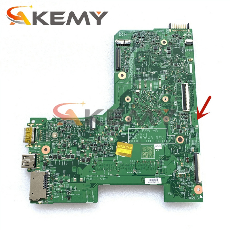 筆記本電腦Akemy CN-0P2DX7 P2DX7 FOR DELL INSPIRON 14 3452 15 3552 Laptop Motherboard 14279-1 PWB 896X3 N3060 32G SSD Mainboard 100% tested
