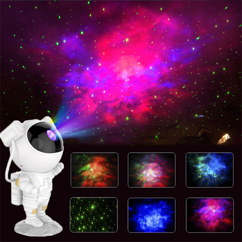 投影機XK24 銀河投影儀激光投影儀聖誕投影儀彩色星光宇航員兒童裝飾燈具