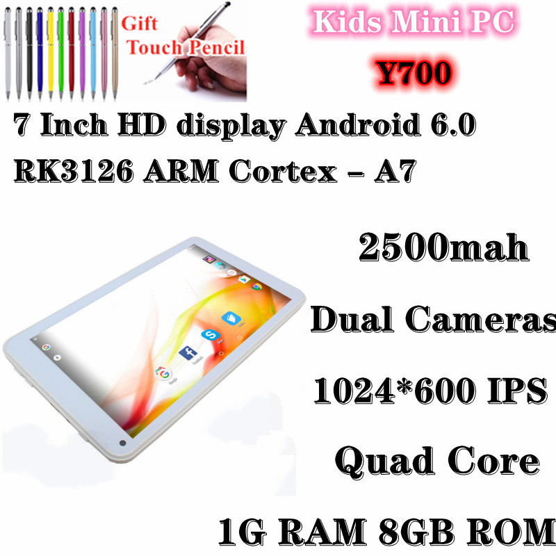 平板電腦Glavey 7 Inch Y700 Tablets PC Android 6.0 RK3126 Quad-Core 1GB RAM 8GB ROM HD Screen Google Play Store Support Wifi Netbook