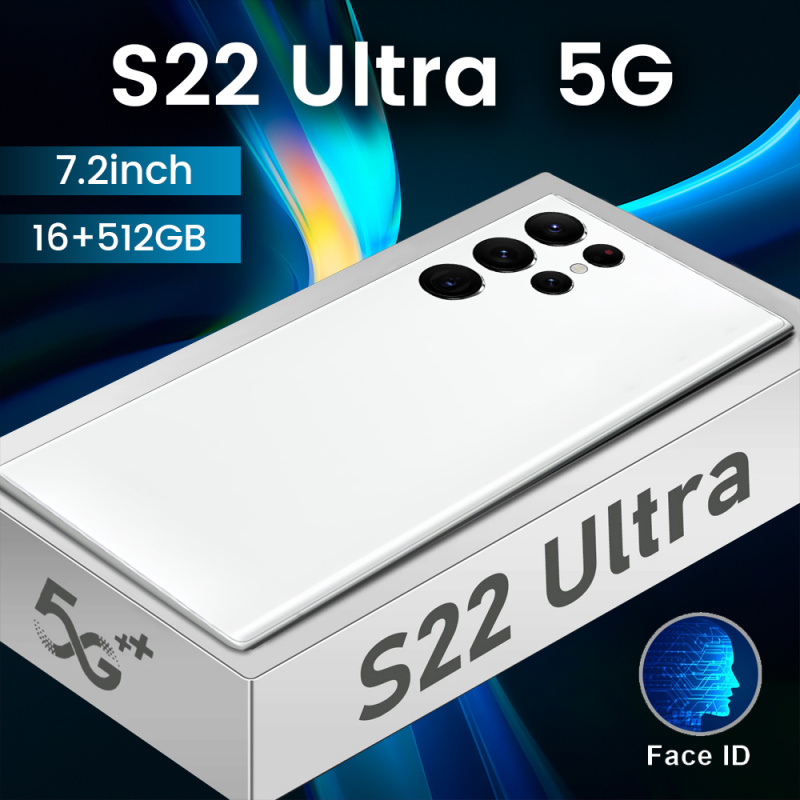 平板電腦S22 Ultra 筆記本電腦上網本 WIFI 全球版迷你電腦 5600mAh 面容 ID Android 11 5G 10 核 16GB 512GB 雙 SIM 7.2 英寸平板電腦