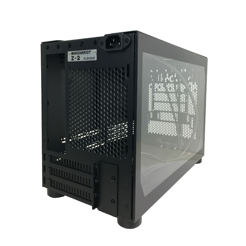 電腦伺服器小型 1.5mm 鋁製電腦機箱迷你 ITX 機箱遊戲支持水冷 風冷 SFX ATX 電源