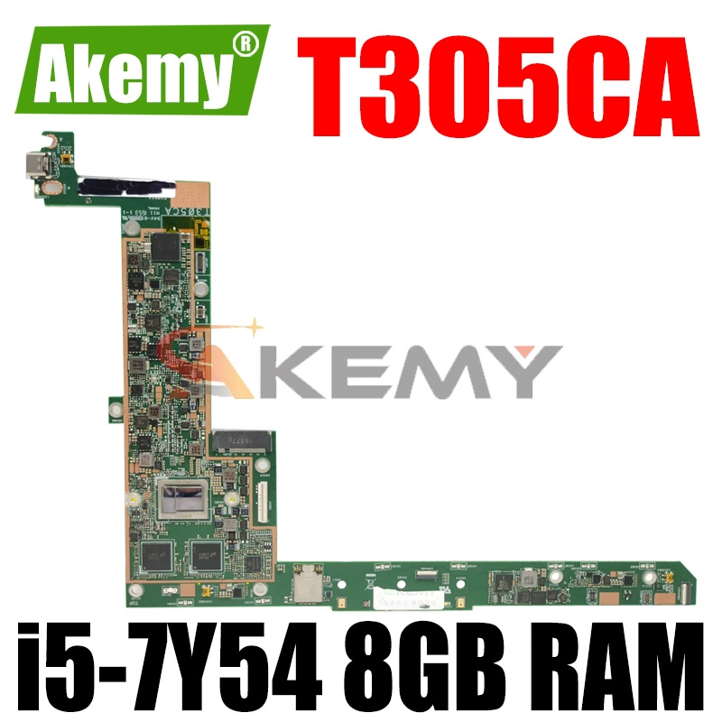 筆記本電腦AKemy T305CA i5-7Y54 CPU 8GB RAM 主板適用於華碩 T305 T305C T305CA 筆記本電腦主板測試 100% OK