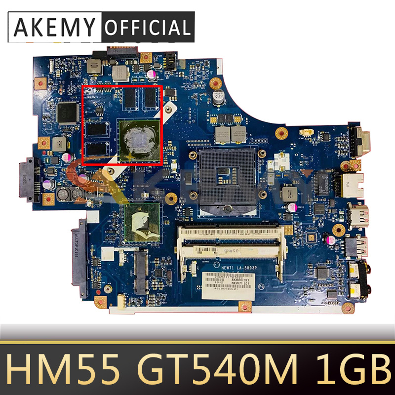筆記本電腦AKEMY 適用於 ACER 5742 5742G 筆記本主板 MBBRB02001 MB.BRB02.001 NEW71 LA-5893P LA-5894P HM55 GT540M 1GB