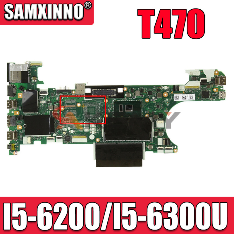 筆記本電腦適用於 Thinkpad T470 筆記本電腦主板 CPU I5-6200 I5-6300U UAM NM-A931 DDR4 100% 測試正常