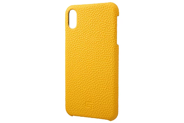 【4色】German Shurunken-calf Genuine Leather Shell Case for iPhone X/XS/XR