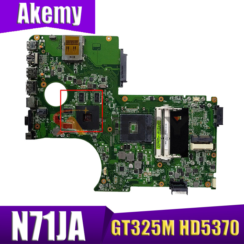 筆記本電腦N71JA 筆記本主板 GT325M HD5370 支持I3 I5 I7 CPU 適用於華碩N71J PRO78J X77J X77JA PRO78JA主板主板