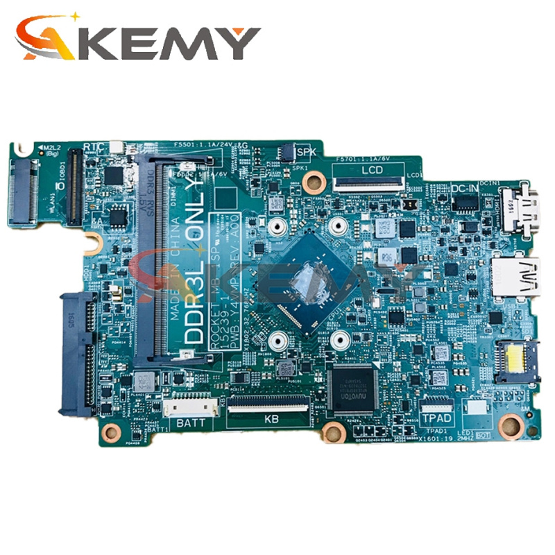 筆記本電腦Akemy 15239-1 Y4VMP N3710 CPU 適用於戴爾 Inspiron 11 3164 筆記本電腦主板 CN-0FK63J FK63J 主板 100% 測試