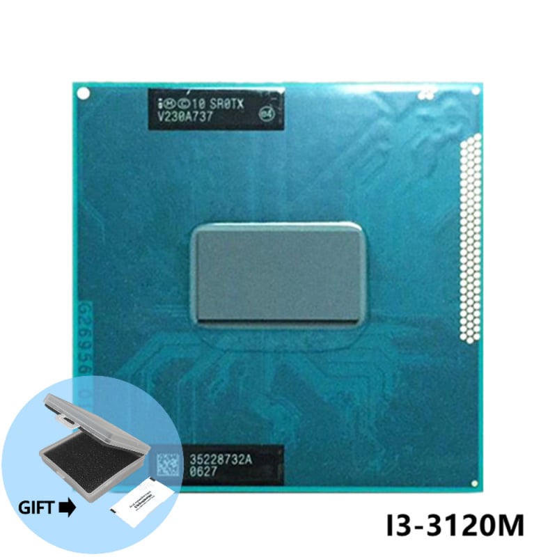 筆記本電腦原裝英特爾酷睿i3 3120M CPU筆記本電腦酷睿i3-3120M 3M 2.50GHz SR0TX處理器 支持HM75 HM77 rPGA988B