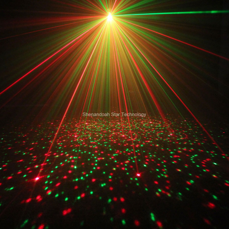投影機ESHINY Mini 4in1 4 Patterns Whirlwind R&G Laser Projector Lighting Stage Disco DJ Club KTV Xmas Bar Family P