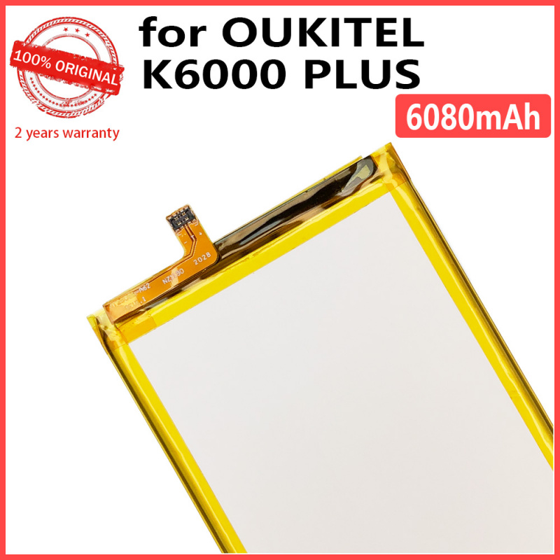 手機電池原裝 6080mAh K6000 plus 可充電電池適用於 Oukitel K6000 plus 手機高品質電池帶工具 + 追踪號碼