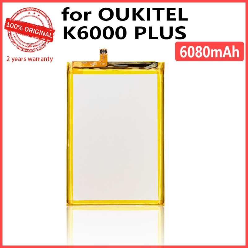 手機電池原裝 6080mAh K6000 plus 可充電電池適用於 Oukitel K6000 plus 手機高品質電池帶工具 + 追踪號碼