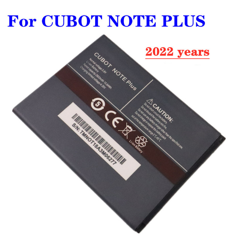 手機電池2022 全新 2800mAh 高品質原裝 CUBOT 電池適用於 CUBOT NOTE PLUS 手機備用電池電池