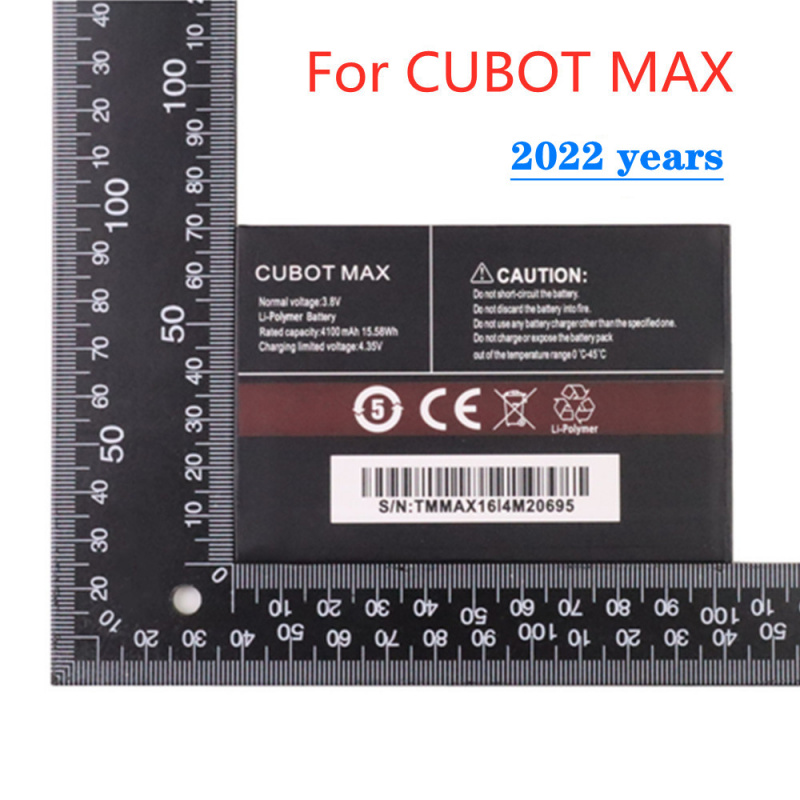 手機電池全新大容量 4100mAh 替換備用原裝電池適用於 CUBOT MAX 手機電池
