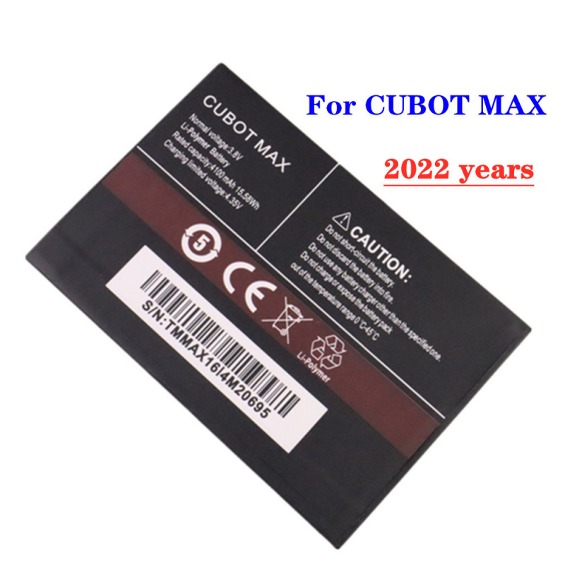 手機電池2022 全新 4100mAh 高品質原裝 CUBOT 電池適用於 Cubot MAX 手機備用電池電池