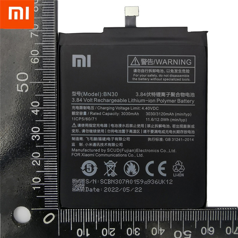 手機電池適用於小米 Redmi 4A 電池 BN30 3120mAh 電池 適用於 Redrice 4A 紅米 4A 電池 電池 Bateria 蓄電池 智能手機