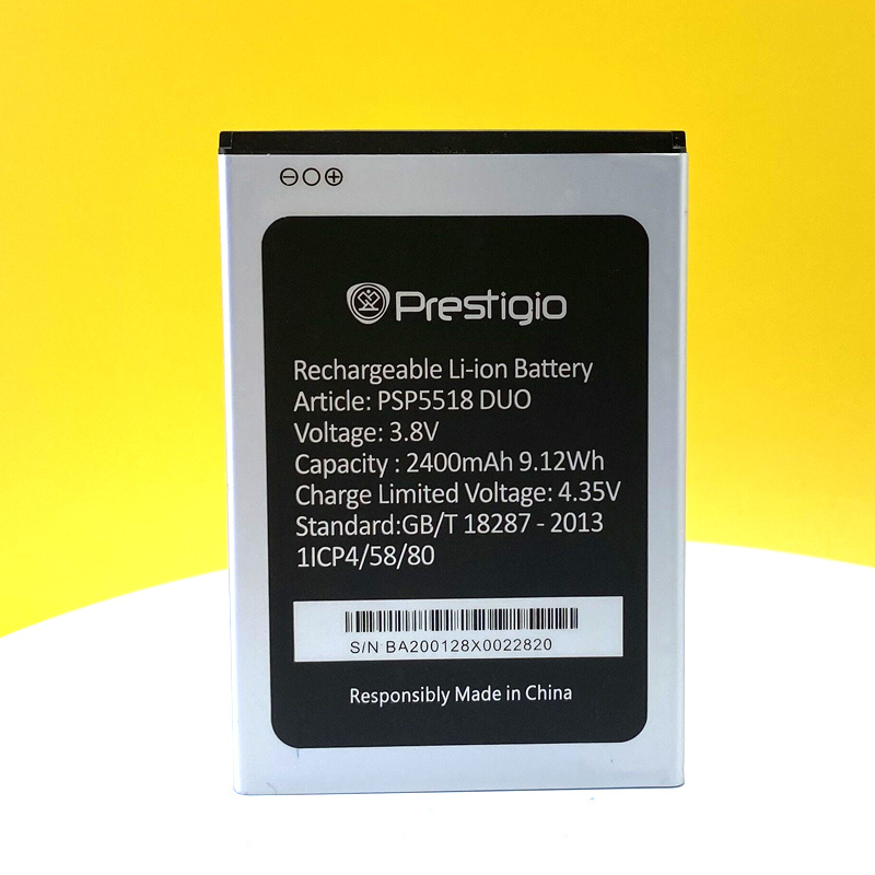 手機電池有現貨 100% 全新原裝電池適用於 Prestigio PSP5518 DUO Muze X5 X 5 Lte 手機 + 追踪號碼