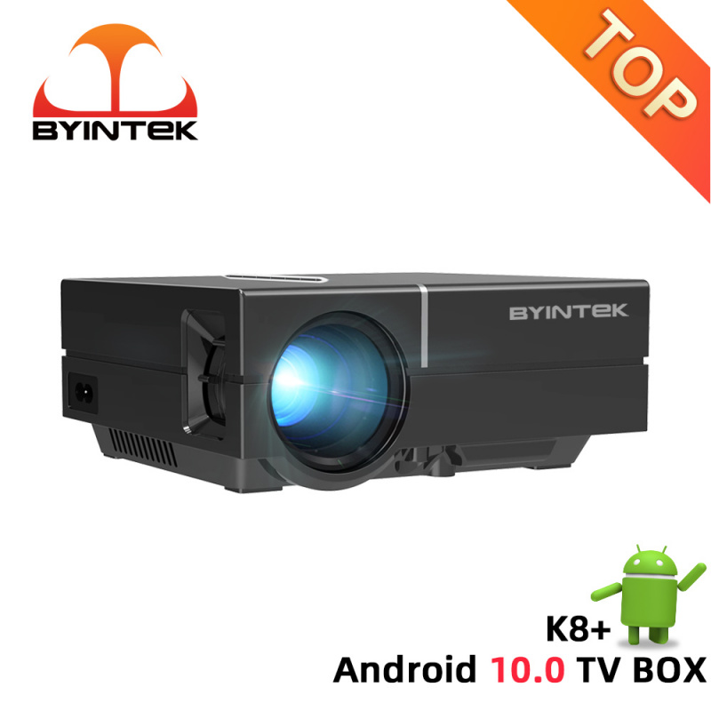 投影機BYINTEK SKY K8 HD 720P LED 1080P Home Theater Portable LCD Mini Projector Optional Android 10   for Phone 3D 4K