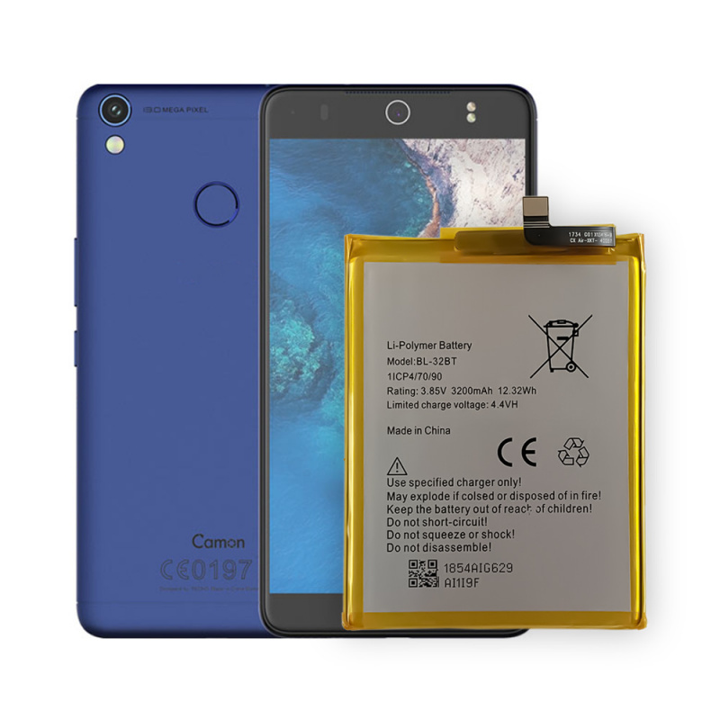 手機電池100% 原裝高品質手機電池適用於 Tecno CX Air 手機 BL-32BT 全新大容量內置鋰電池