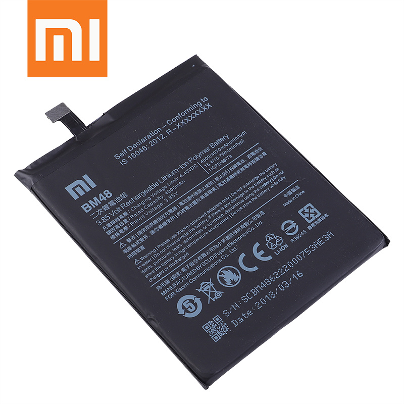 手機電池100% 原裝小米 BM48 4000mAh 電池適用於小米 Note 2 Note2 高品質手機更換電池 + 免費工具