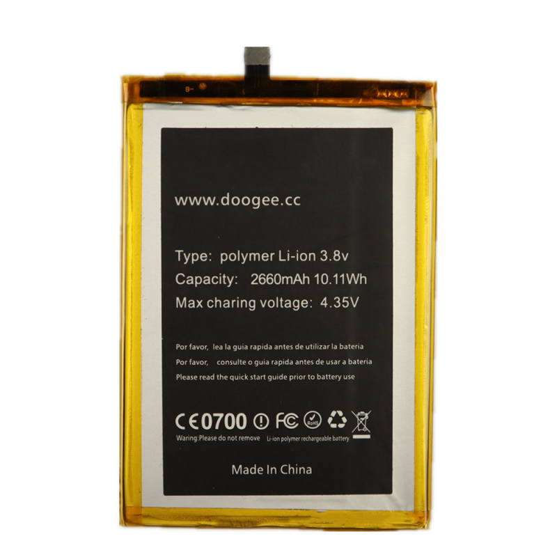 手機電池2022 年全新 2660mAh F5 電池適用於 Doogee F5 手機備用 Bateria 高品質更換電池 + 工具