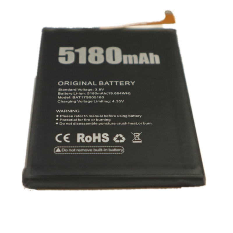 手機電池100% 全新 5180mAh BAT17S505180 電池，適用於 DOOGEE S50 手機更換 Bateria 高品質鋰聚合物 + 工具