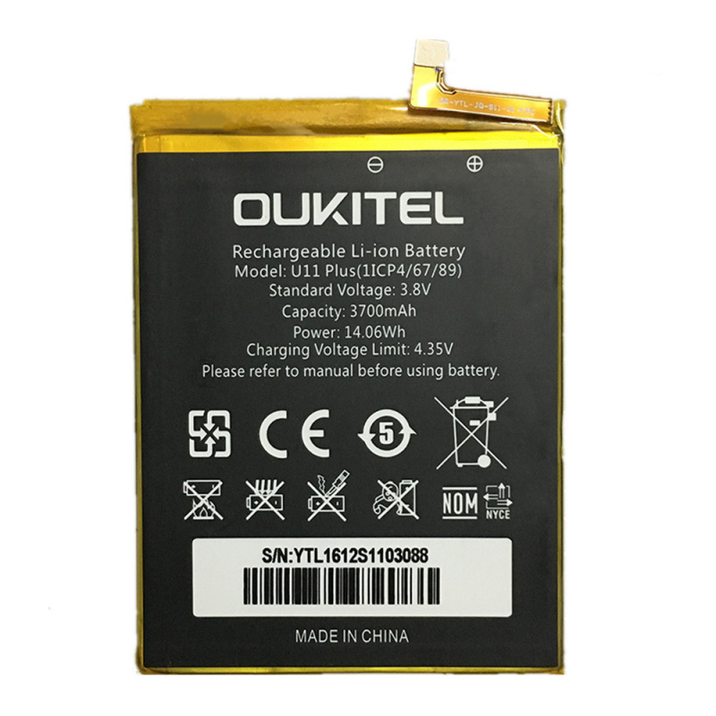 手機電池有現貨 100% 原裝電池適用於 Oukitel U11 Plus 手機大容量 3700mAh 更換電池 + 工具