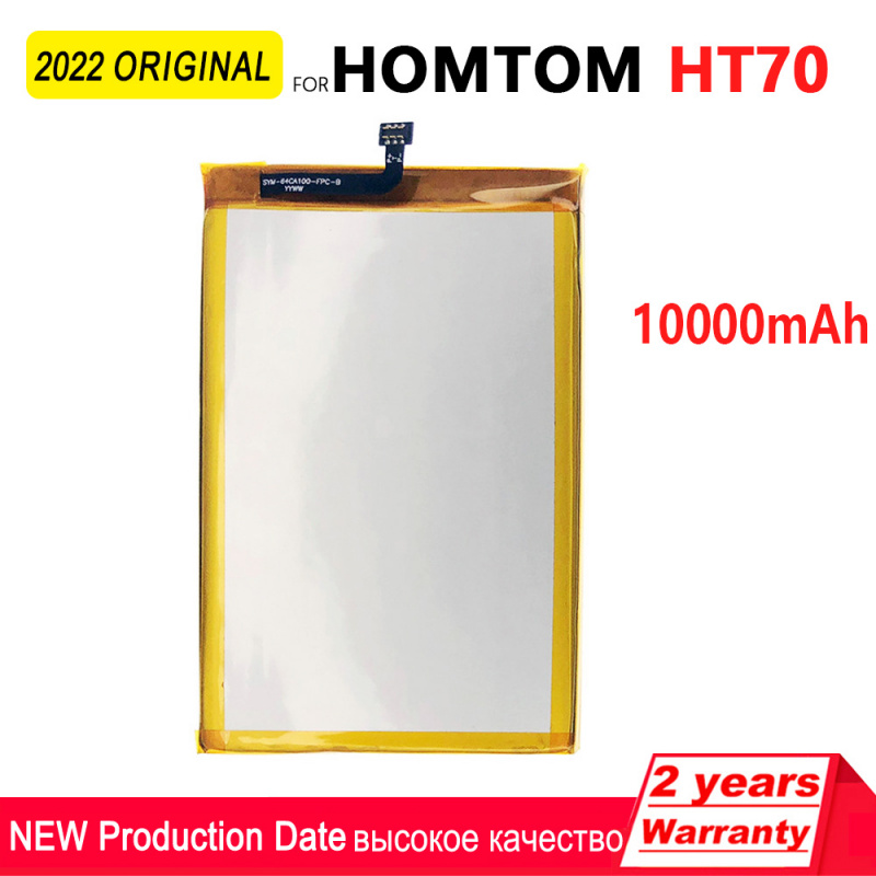 手機電池100% 原裝 10000mAh 可充電 HT70 手機電池適用於 HOMTOM HT70 HT 70 手機高品質電池帶追踪號碼
