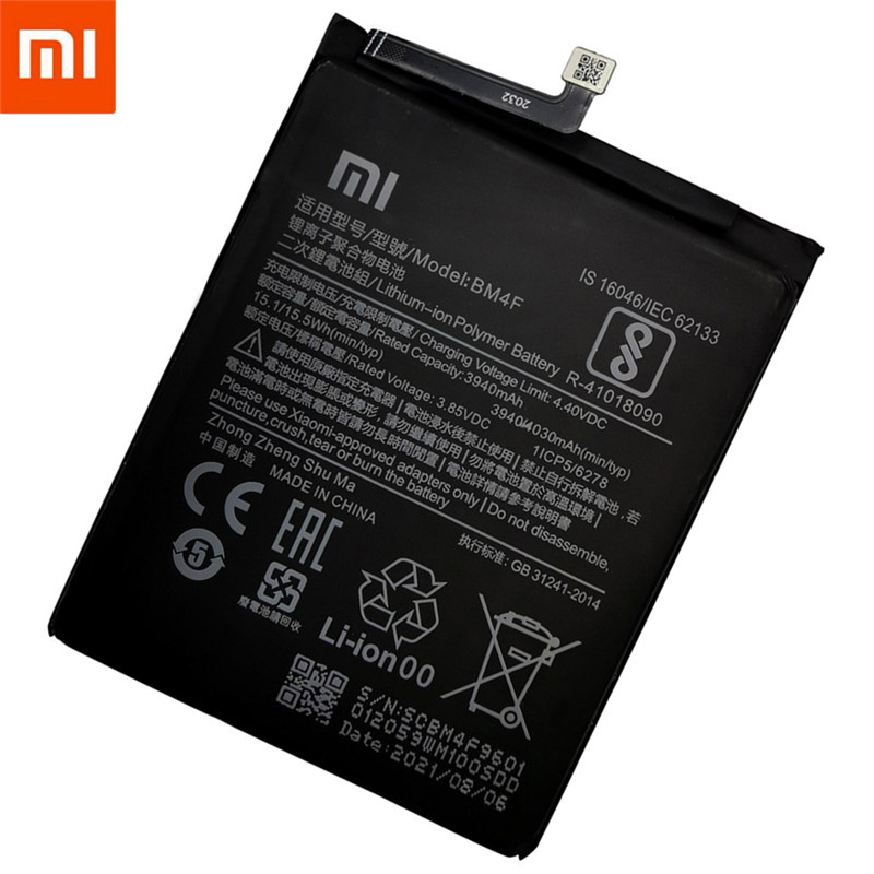 手機電池100% 原裝高品質 XIAO MI 手機 BM4F 4030mAh 電池適用於小米 Mi A3 CC9 CC9e Mi9 Lite 更換電池 bateria