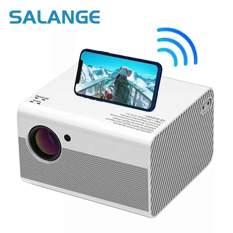 投影機Salange T10 Portable Full HD Projector Led TV Video Proyector Phone Movie Wifi  Home Theater Projetor Compatible Laptops,PC, PS5