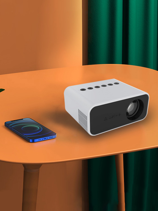 投影機YT500 迷你投影儀 LED 家庭影院視頻支持 USB 音頻便攜式家庭媒體播放器兒童家庭辦公禮物